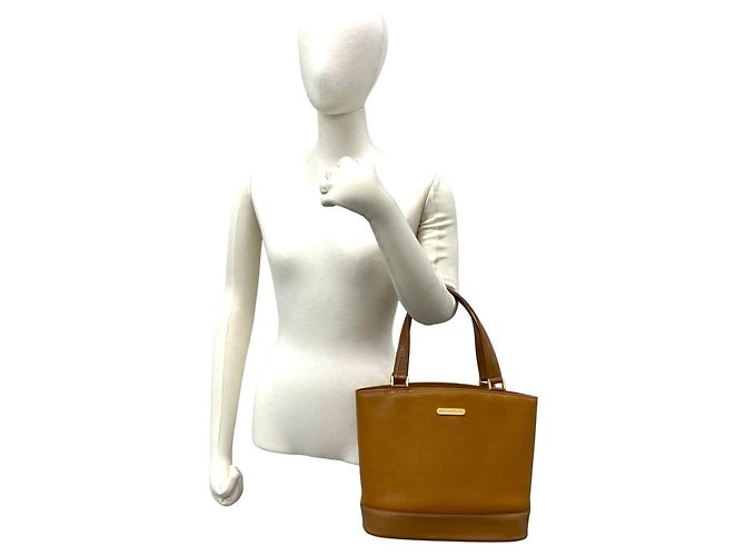 Burberry Nova Check Mini-Tote aus Leder Braun - Ansicht 2