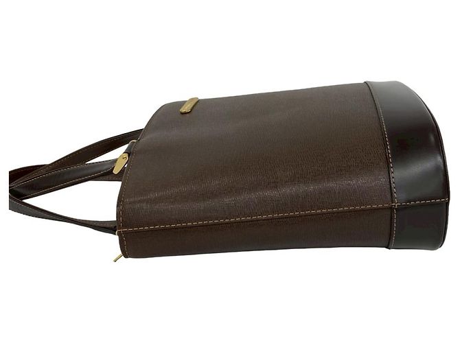 Borsa a mano Burberry in pelle marrone Mini Tote - vista 5