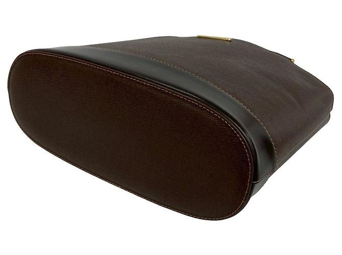 Borsa a mano Burberry in pelle marrone Mini Tote - vista 8
