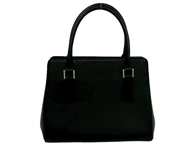 Mini borsa tote in pelle Burberry Logo Hardware Nova Check Pattern Nero - vista 3