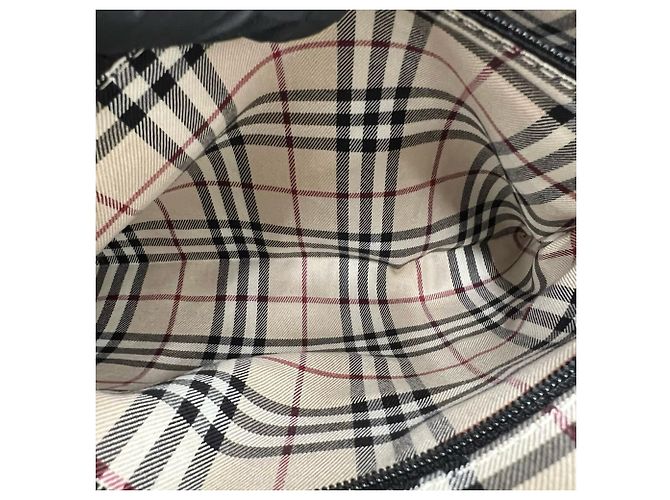 Borsa Mini Boston Burberry in pelle nera Nero - vista 10
