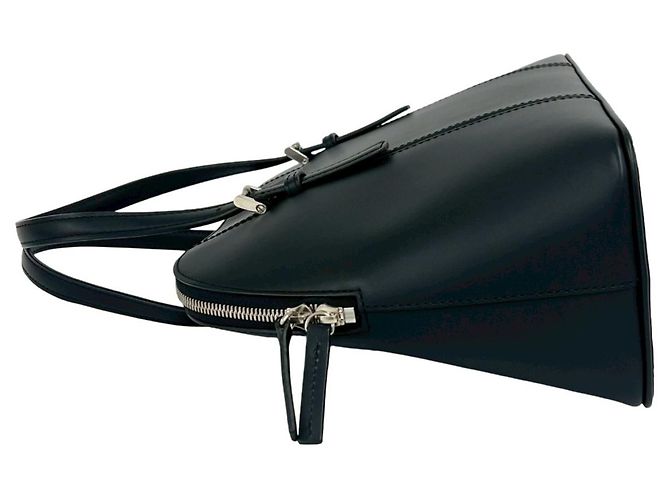 Borsa Mini Boston Burberry in pelle nera Nero - vista 5