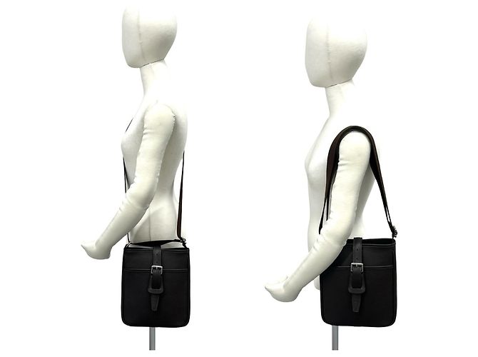Borsa semi-spalla in pelle Burberry con logo inciso e motivo Nova Check Marrone - vista 2