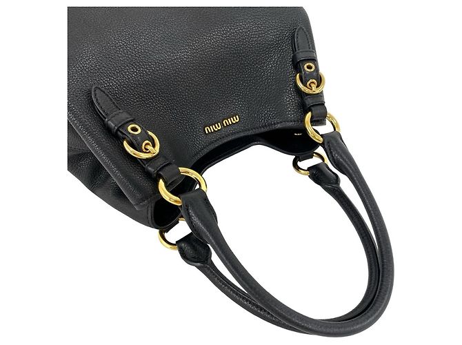 Borsa a tracolla 2-Way in pelle Miu Miu Nero - vista 4