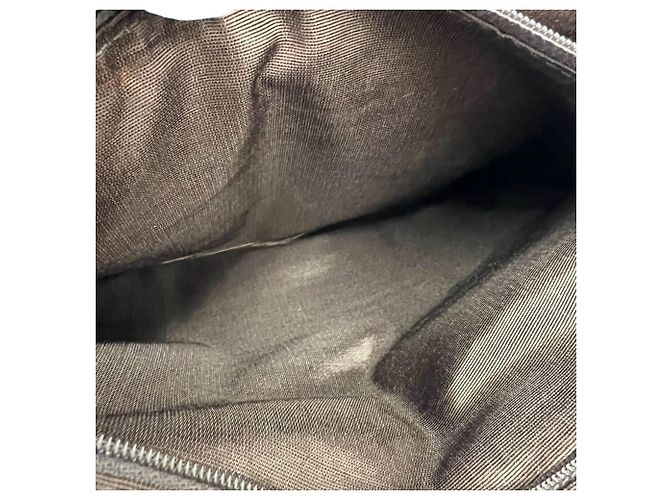 Saco Tote Burberry Vintage Nova Check em lona e couro Marrom Bege - vista 10