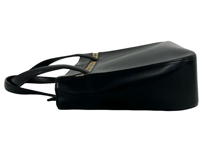 Mini bolso tote Burberry Logo Nova Check Pattern Negro Beige - vista 5