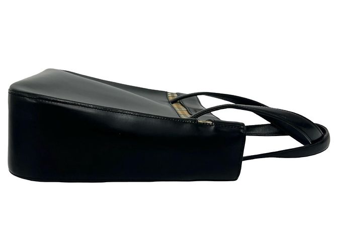 Mini bolso tote Burberry Logo Nova Check Pattern Negro Beige - vista 6
