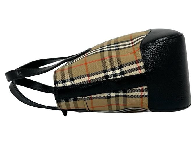 Mini bolso tote Burberry Nova Check Negro Beige - vista 5