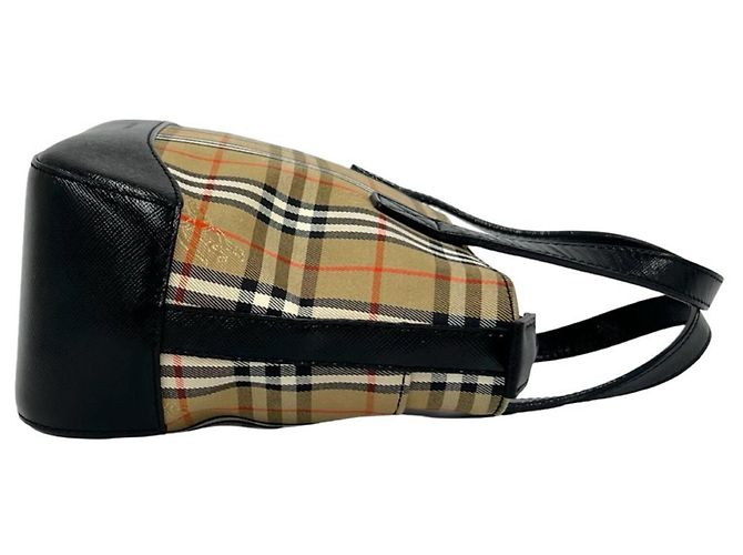 Mini bolso tote Burberry Nova Check Negro Beige - vista 6
