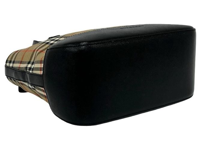 Mini bolso tote Burberry Nova Check Negro Beige - vista 7