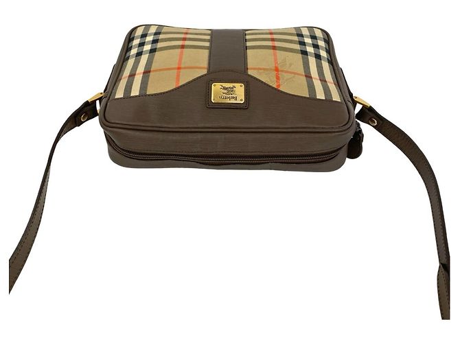 Borsa a tracolla Burberry Nova Check Pattern Marrone Beige - vista 4