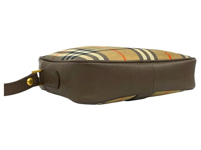 Borsa a tracolla Burberry Nova Check Pattern Marrone Beige - vista 7