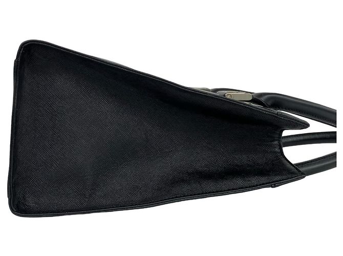 Borsa a mano in pelle nera Burberry Nova Check Nero - vista 6