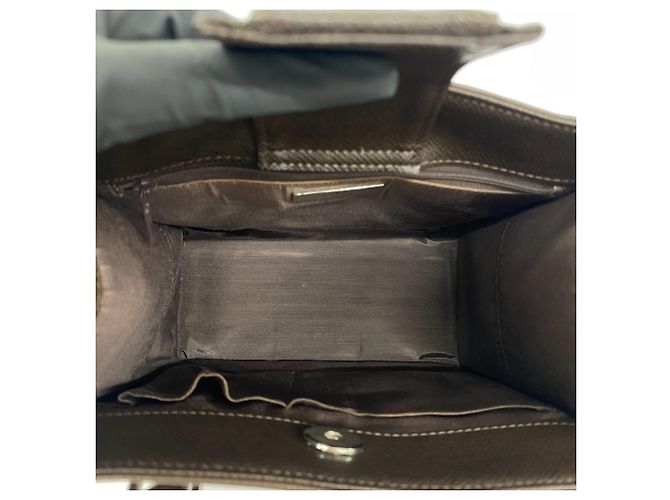 Burberry Nova Check Pattern Handtasche Braun Beige - Ansicht 9