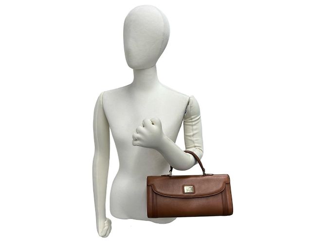 Burberry Vintage Logo Hardware Mini Boston Bag Braun - Ansicht 2