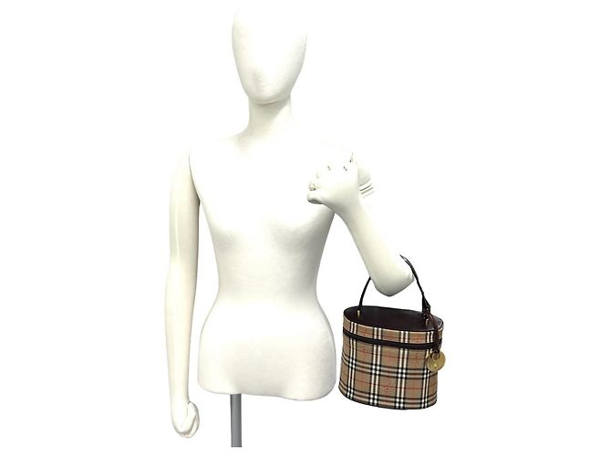 Burberry Vintage Nova Check Handtasche Braun Beige - Ansicht 2