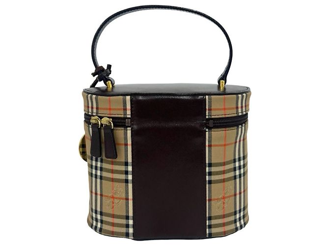 Burberry Vintage Nova Check Handtasche Braun Beige - Ansicht 3