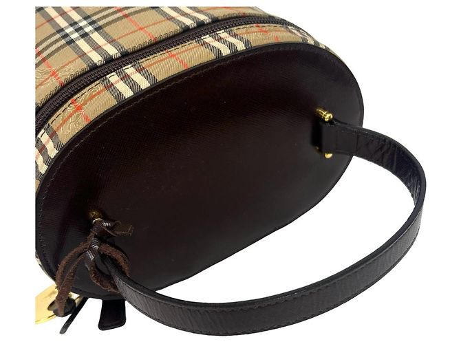 Burberry Vintage Nova Check Handtasche Braun Beige - Ansicht 4