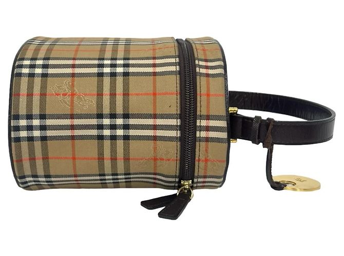 Burberry Vintage Nova Check Handtasche Braun Beige - Ansicht 6