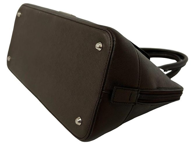 Bolsa de mão em couro Burberry Logo Hardware Nova Check Pattern Marrom - vista 8
