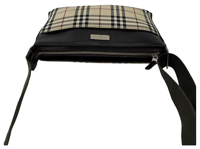 Borsa a tracolla Burberry Nova Check Marrone Beige - vista 4