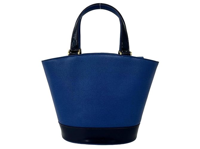 Burberry Vintage Logo Hardware Nova Check Pattern Lederhandtasche Blau - Ansicht 3