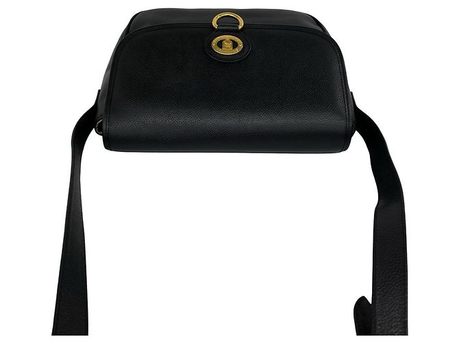 Burberry Vintage Logo Hardware Nova Check Lederschultertasche Schwarz - Ansicht 4