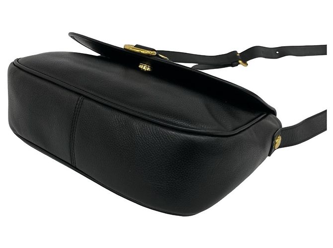 Burberry Vintage Logo Hardware Nova Check Lederschultertasche Schwarz - Ansicht 8