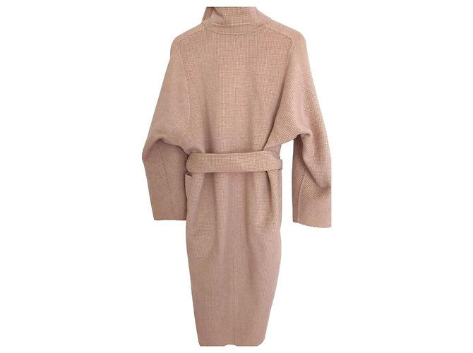 Autre Marque Abrigo largo de lana beige a cuadros 12 storeez - vista 4