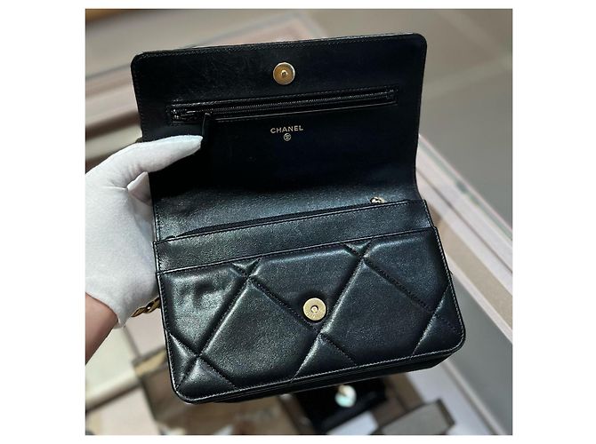 Bolsa de aba Chanel 19 Preto - vista 6