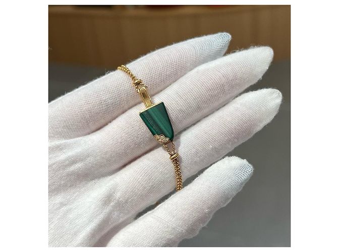 Bulgari Bracciale Bvlgari in oro rosa e malachite D'oro Verde - vista 5