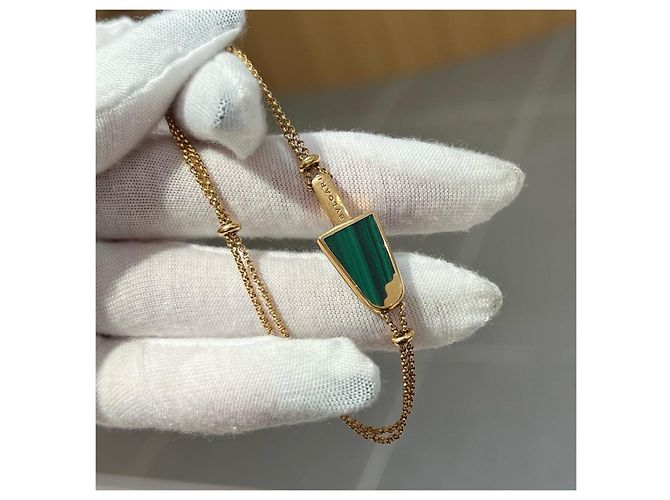 Bulgari Bracciale Bvlgari in oro rosa e malachite D'oro Verde - vista 6
