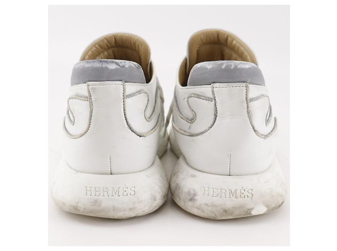 Hermès Baskets Hermes Volte Reflective Blanc - vue 3