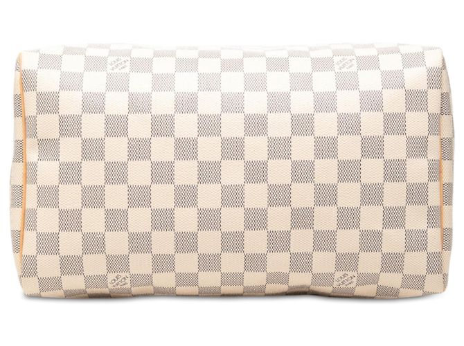 Louis Vuitton White Damier Azur Speedy 30 Bianco - vista 3