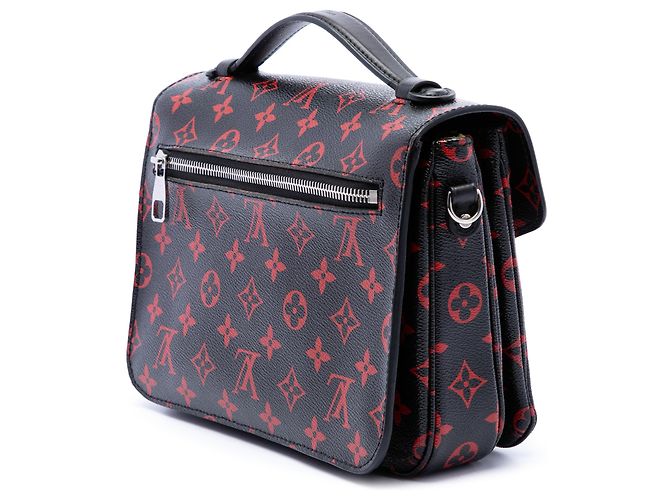 Louis Vuitton Black Monogram Infrarouge Pochette Metis Nero - vista 2