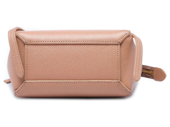 Céline Bolso cinturón Celine de piel de becerro granulada Pico marrón Castaño Carne - vista 3