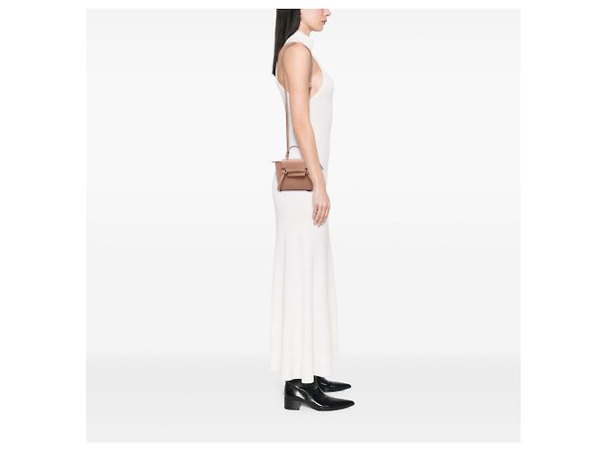 Céline Bolso cinturón Celine de piel de becerro granulada Pico marrón Castaño Carne - vista 6
