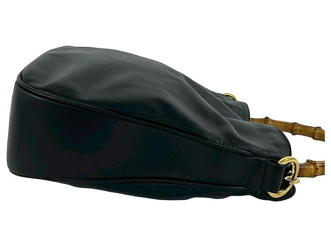 Gucci Black Bamboo Handtasche Schwarz - Ansicht 6