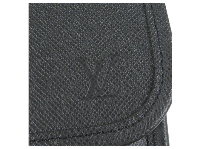 Borsetta Louis Vuitton Anton in Taiga grigio Marrone - vista 9