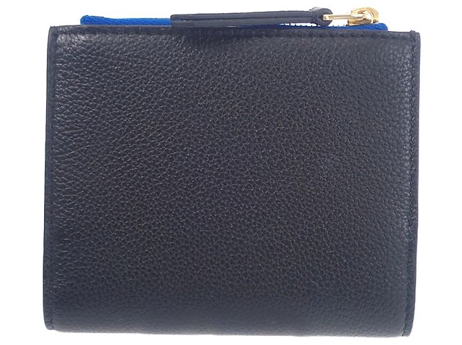 Céline Cartera Compacta Triomphe Celine de Piel de Ternera Granulada Suave Negra Negro - vista 2