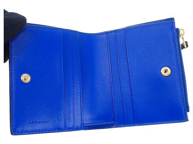 Céline Cartera Compacta Triomphe Celine de Piel de Ternera Granulada Suave Negra Negro - vista 4