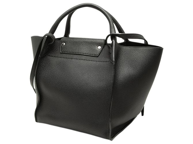 Céline Celine Black Small Supple Grained Calfskin Big Bag Nero - vista 2