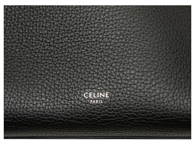 Céline Celine Black Small Supple Grained Calfskin Big Bag Nero - vista 5