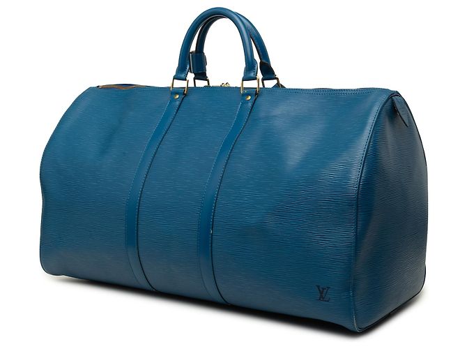 Louis Vuitton Blue Epi Keepall 55 Blau - Ansicht 2