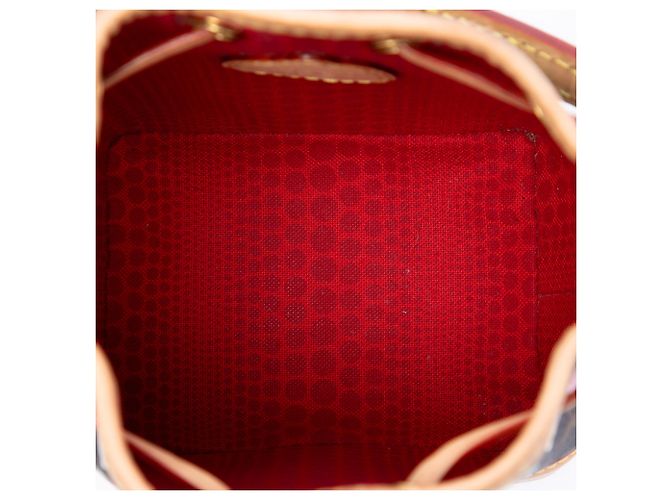 Louis Vuitton Brown Yayoi Kusama Monogram Painted Dots Nano Noe Marrone - vista 4