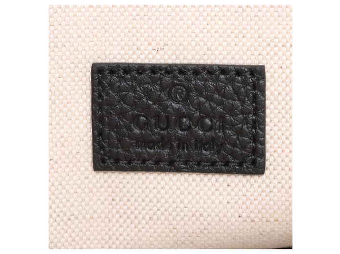 Clutch Gucci in pelle di vitello Jumbo GG nera Nero - vista 7