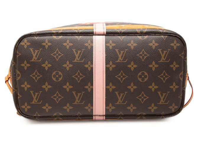 Louis Vuitton Brown Monogram Summer Trunks Neverfull MM Marrom - vista 3