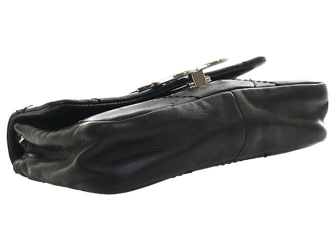 Chanel Black Oversized CC Calfskin Diamond Stitch Flap Noir - vue 11