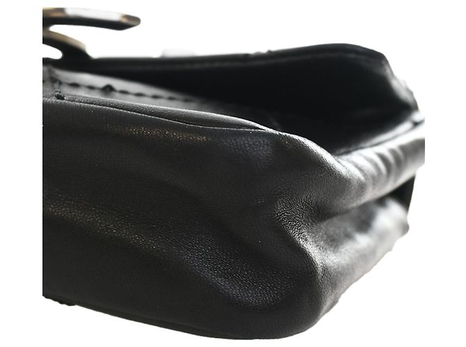 Chanel Black Oversized CC Calfskin Diamond Stitch Flap Noir - vue 13
