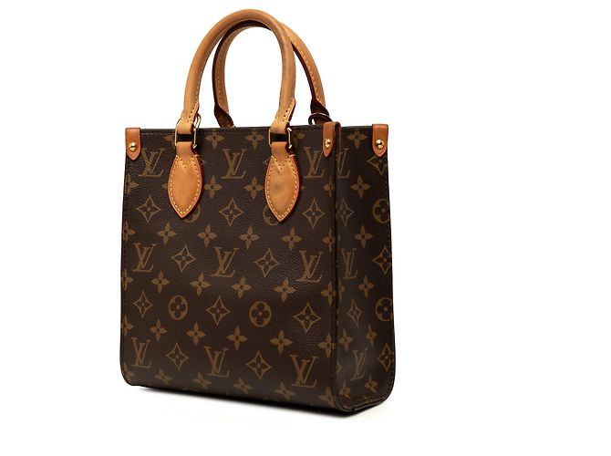 Louis Vuitton Brown Monogram Sac Plat BB Marrone - vista 2